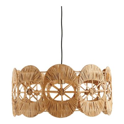 Suspensions - Suspension BAILA en raphia - ø 60 cm - BLANC D'IVOIRE