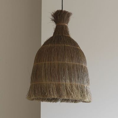Hanging lights - PALMA suspension in sugar cane fiber - ø 51 cm - BLANC D'IVOIRE