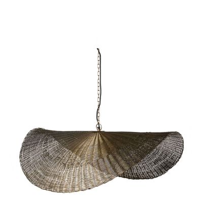 Suspensions - Suspension ORIA en métal finition bronze - 100 cm - BLANC D'IVOIRE