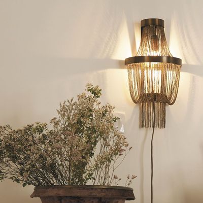 Wall lamps - HONORÉ wall light - Bronze - BLANC D'IVOIRE