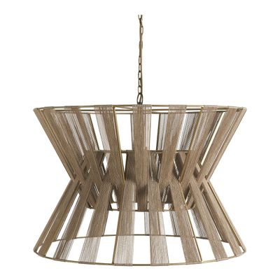 Hanging lights - AVA pendant light in woven jute - BLANC D'IVOIRE