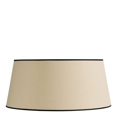 Blinds - Lampshade - Beige with black border - ? 45cm - BLANC D'IVOIRE