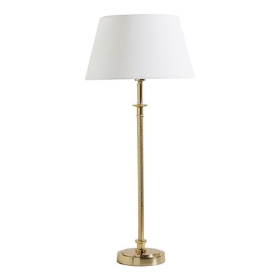Lampes à poser - Pied de lampe JULIETTE en métal doré - - ø 16 x 57 cm - BLANC D'IVOIRE