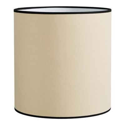 Blinds - Lampshade - Beige with black border - ? 28cm - BLANC D'IVOIRE