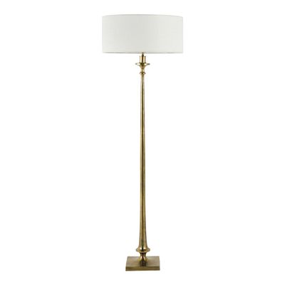 Lampadaires - Pied de lampadaire SABINE en métal doré - ø 21 x 142 cm - BLANC D'IVOIRE