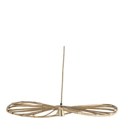 Hanging lights - SALOME rattan pendant light - Large model - ? 100cm - BLANC D'IVOIRE