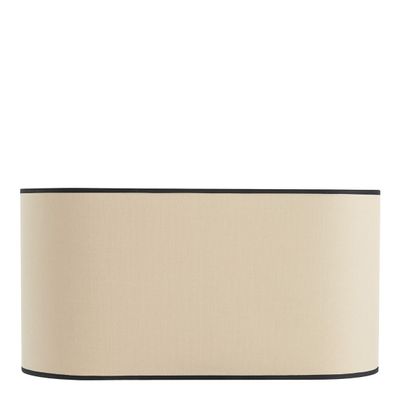 Blinds - Lampshade - Beige with black border - 48 x 23 cm - BLANC D'IVOIRE