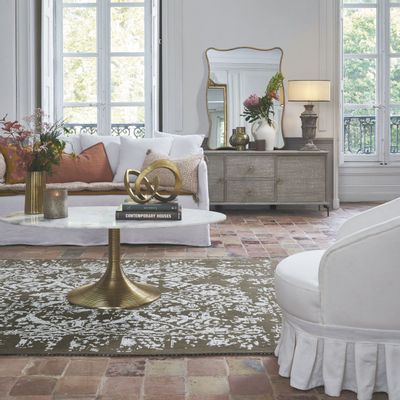 Blinds - Lampshade - Beige with black border - 48 x 23 cm - BLANC D'IVOIRE