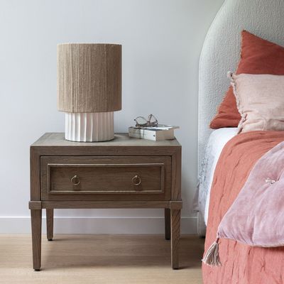 Table lamps - OLYMPE lamp with lampshade - BLANC D'IVOIRE