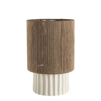 Lampes à poser - Lampe OLYMPE avec abat-jour - BLANC D'IVOIRE
