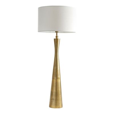 Table lamps - MALIA lamp base antique brass - BLANC D'IVOIRE