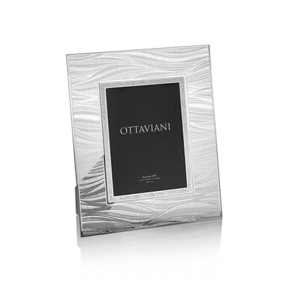Objets de décoration - Cadre photo en cristal avec argent Miro Silver "Il Mare della Vita" - OTTAVIANI