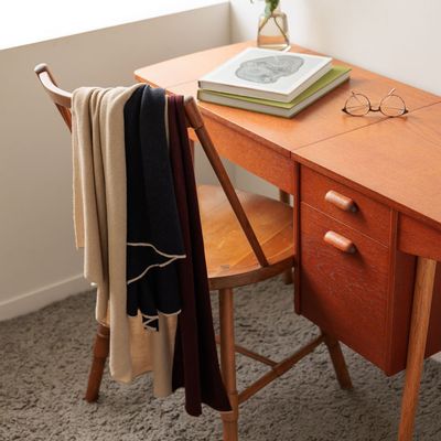 Scarves - Silk blancket with block design - KOHARU