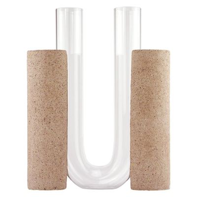 Vases - Vase sculptural marron pour fleurs_COCHLEA DELLO SVILUPPO - COKI