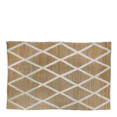 Tapis - Tapis SOLEDAD en jute et laine - 300 x 200 cm - BLANC D'IVOIRE