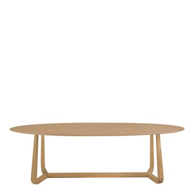 Other tables - MAXINE light oak table - 230 x 76 x 110 cm - BLANC D'IVOIRE