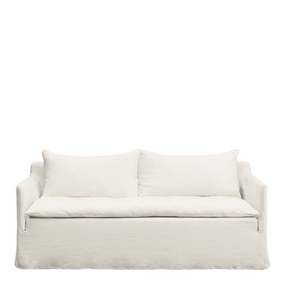 Sofas - GABRIEL linen sofa - White - BLANC D'IVOIRE