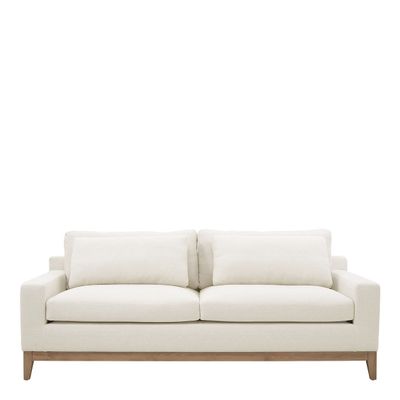 Sofas - LEONORE linen sofa - White - BLANC D'IVOIRE