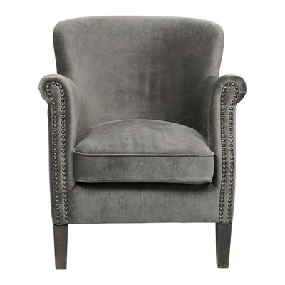 Armchairs - CLAUDE armchair dark gray - BLANC D'IVOIRE