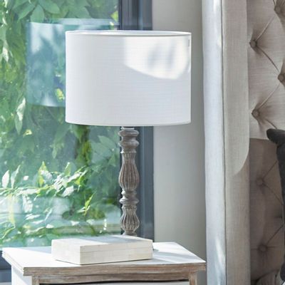 Lampes à poser - Pied de lampe DARCY - BLANC D'IVOIRE