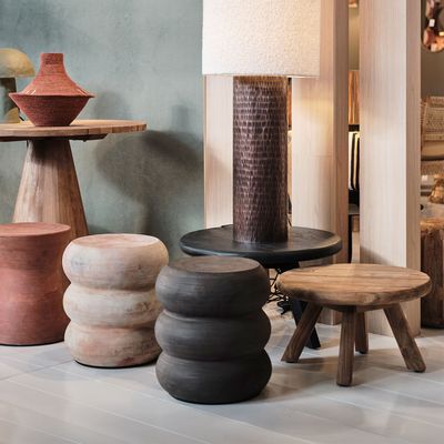 Kitchens furniture - Handmade triple stool\" Desert sand\ " - MANUFACTORI