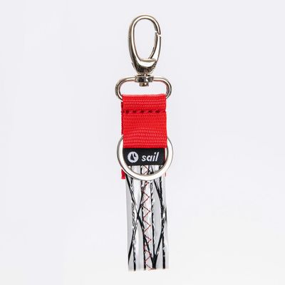 Prêt-à-porter - Chio Regatta White - Porte-clés en voile recyclée - BOLINA SAIL