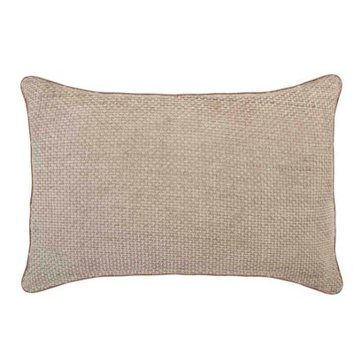 Cushions - AX74049 Grey Chenille Cushion 40X60Cm - ANDREA HOUSE