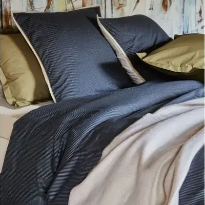 Bed linens - Brixton dyed woven cotton bed set - SYLVIE THIRIEZ