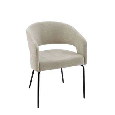 Fauteuils - MU74107 Mila Upholstered Chair 56X56X82Cm - ANDREA HOUSE