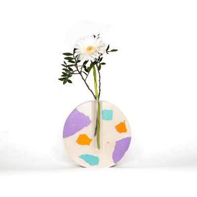 Vases - Soliflora in fragmented concrete - JUNNY