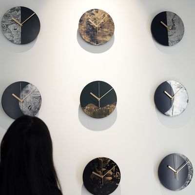 Clocks - Marbling-makie clock - Moon Phases - TAIWAN CRAFTS & DESIGN