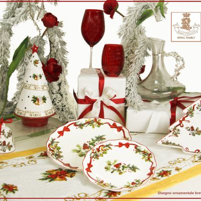 Everyday plates - Christmass  dinner set - ROYAL FAMILY SRL