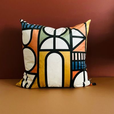 Comforters and pillows - Bokamuso Velvet decorative pillow - LULASCLAN