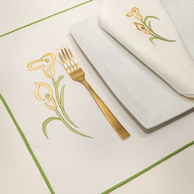 Gifts - Washable Placemat Trumpet Flower set of 2 - HYA CONCEPT STORE