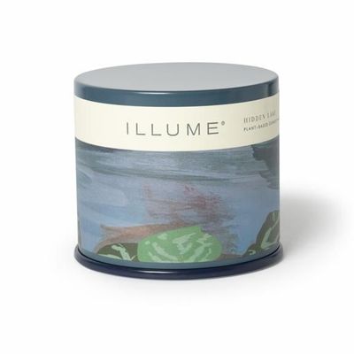 Candles - Hidden Lake Vanity Tin Candle, Blue - ILLUME