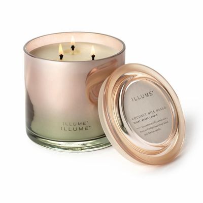 Candles - Coconut Milk Mango Statement Glass Candle, Rose - ILLUME