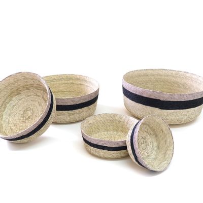 Decorative objects - Handmade palm round baskets - MAKAUA