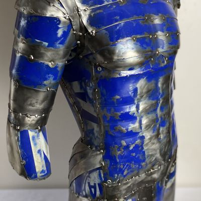Unique pieces - Blue bust metal sculpture - PACOM-CONCEPT