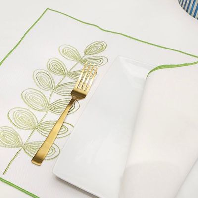 Gifts - Washable Long Olive Stem Placemat set of 2 - HYA CONCEPT STORE