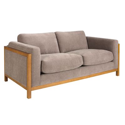 Sofas - 2 seater sofa in brown fabric - ANGEL CERDÁ