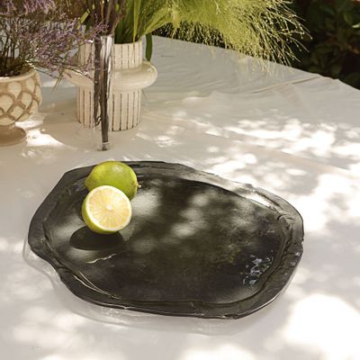 Everyday plates - Gray Round Wave Plate - HYA CONCEPT STORE