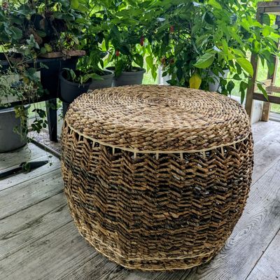 Coffee tables - D70 round abaca coffee table - MBC - BALINAISA