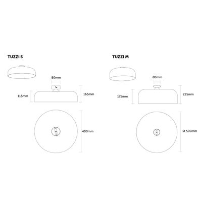 Ceiling lights - TUZZI CEILING LIGHT BICOLOR - LUMICOM