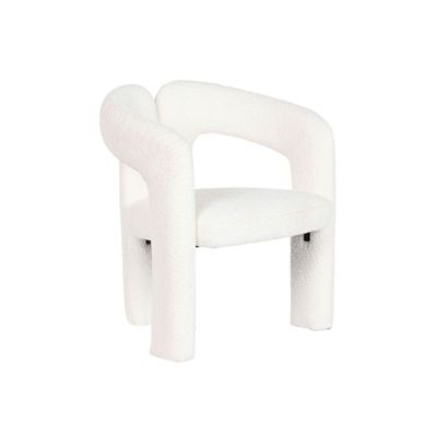 Chaises - WHITE BOUCLÉ CHAIR - ITEM HOME BY ITEM INTERNATIONAL