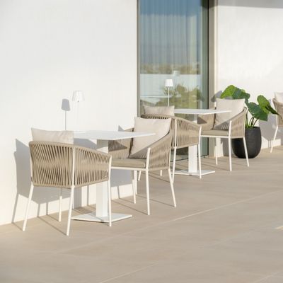 Lawn chairs - Fortuna rope dining chair - JATI & KEBON