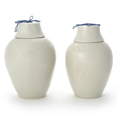 Ceramic - [NANAL (Yeoju City)] Vase - White Porcelain Prunus - K-CERAMIC(LIVING BY SOIL)