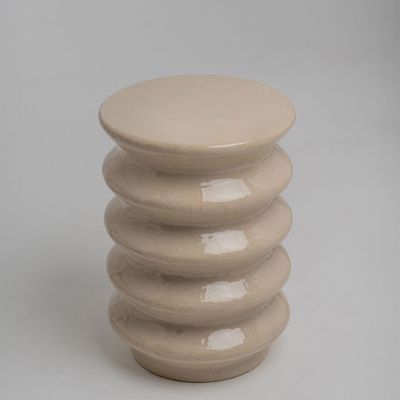 Night tables - CHORNOHORA ceramic coffee table-stool - GALERIE SANA MOREAU