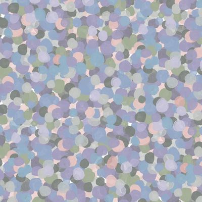 Other wall decoration - Pointillism wallpaper - ALL THE FRUITS