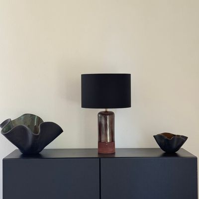 Ceramic - SANDSTONE TABLE LAMP - ERCOLANO COLLECTION - DI VINCENZO POUJOULA