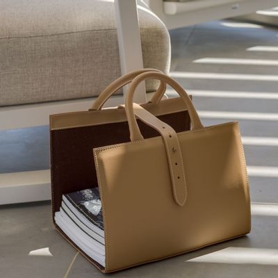 Decorative objects - Lourmarin leather magazine holder - MIDIPY